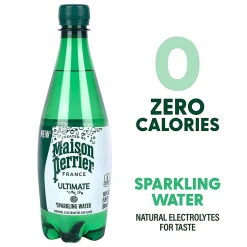 Nestle Perrier Sparkling Natural Mineral Water, 16.9 Oz, Case of 24 Bottles