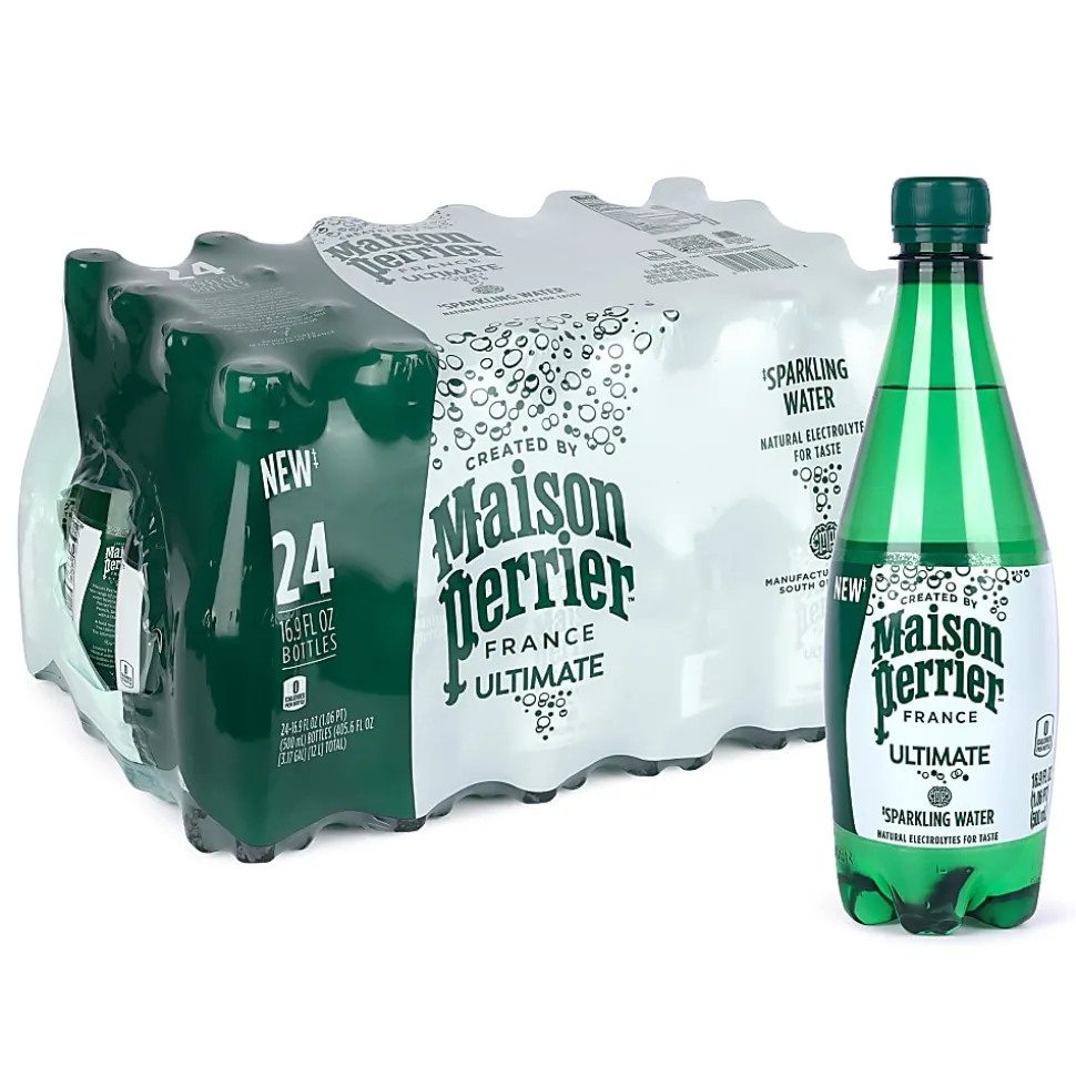 Nestle Perrier Sparkling Natural Mineral Water, 16.9 Oz, Case of 24 Bottles