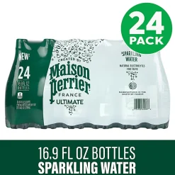 Nestle Perrier Sparkling Natural Mineral Water, 16.9 Oz, Case of 24 Bottles