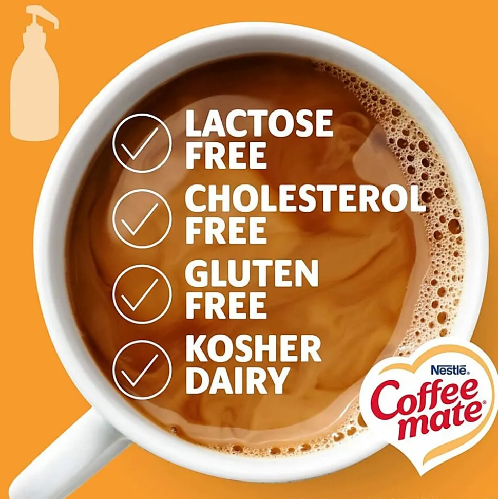Nestle Professional Solutions Caramel Liquid Concentrate Coffee Creamer, 50.7 Oz, Pump Bottle, 73358