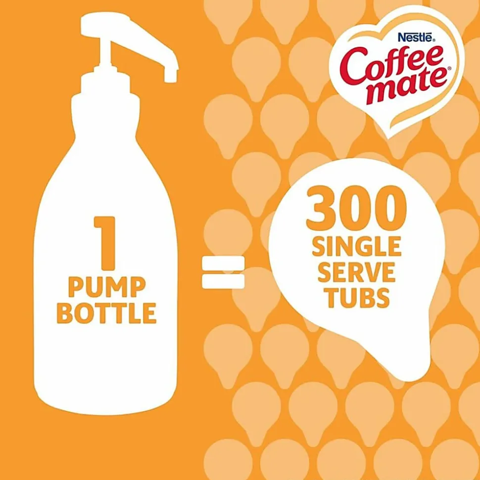 Nestle Professional Solutions Caramel Liquid Concentrate Coffee Creamer, 50.7 Oz, Pump Bottle, 73358