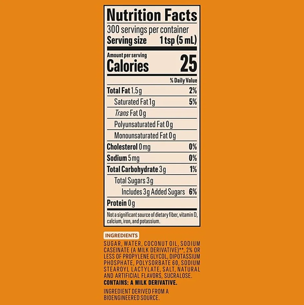 Nestle Professional Solutions Caramel Liquid Concentrate Coffee Creamer, 50.7 Oz, Pump Bottle, 73358