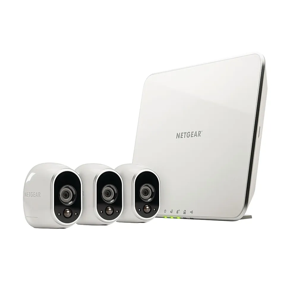 NetGear® Arlo™ Smart Home Wireless Security System With 3 HD Cameras, VMS3330