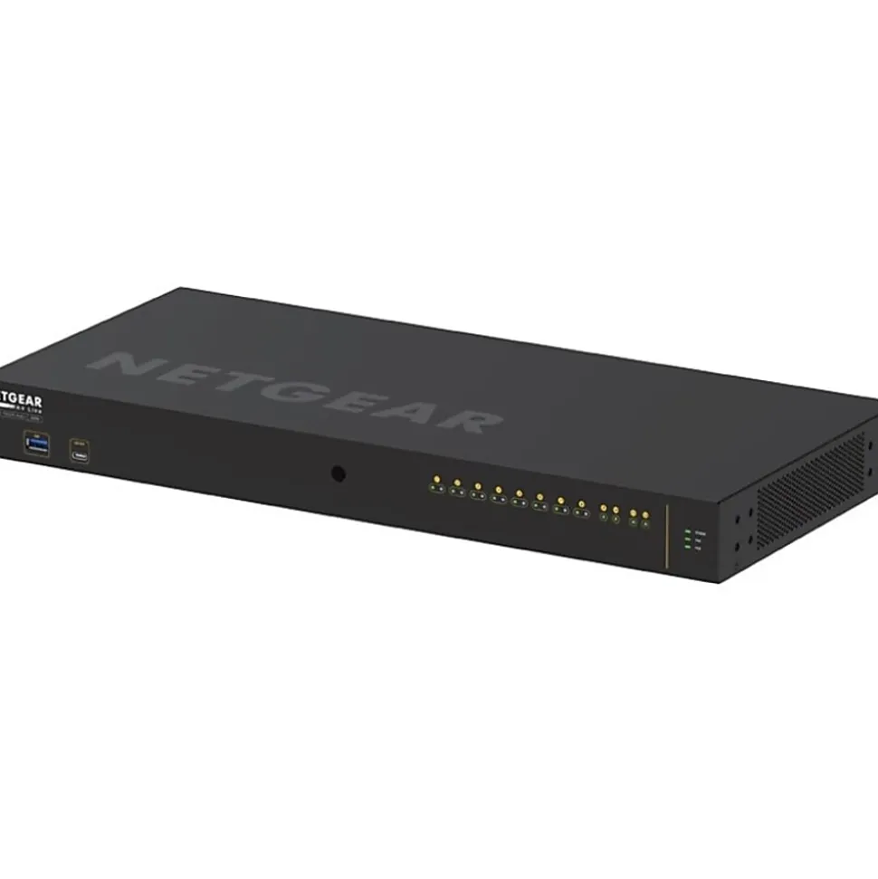 Netgear AV Line M4250-10G2F-PoE+ 8x1G PoE+ 125W 2x1G and 2xSFP Managed Switch (GSM4212P) - 10 Ports - GSM4212P100NAS