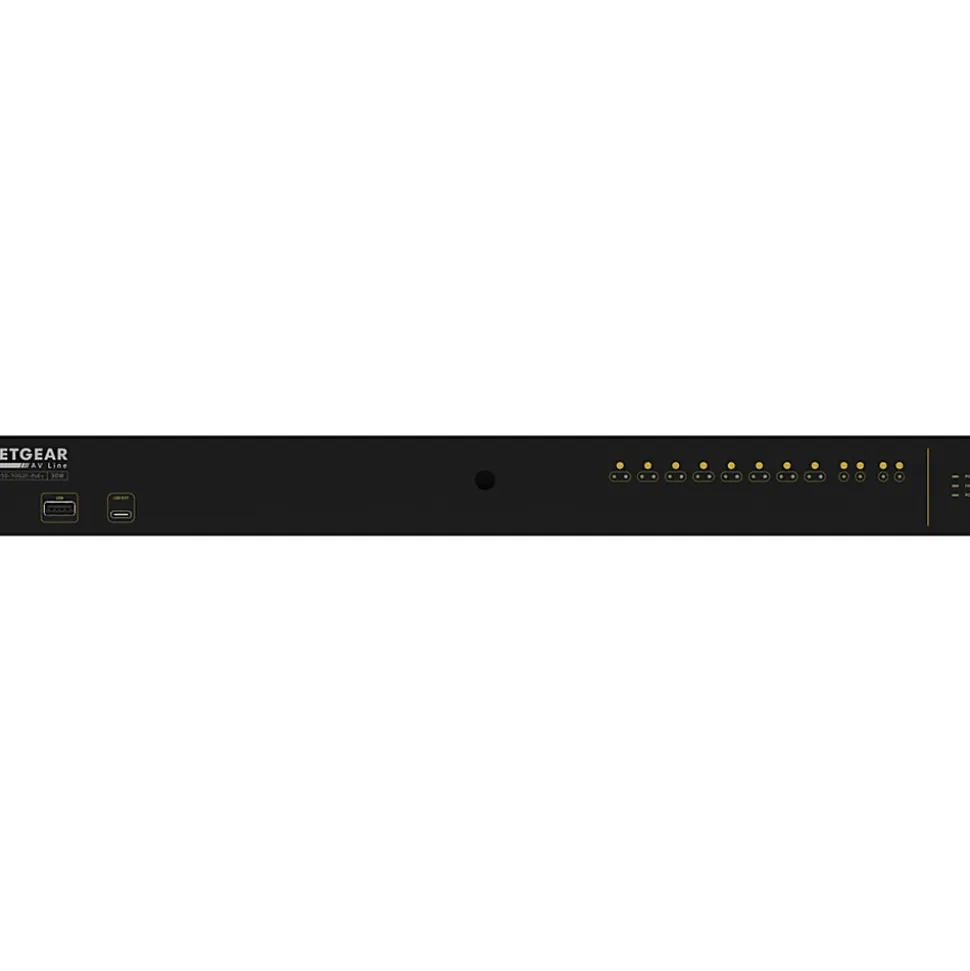 Netgear AV Line M4250-10G2F-PoE+ 8x1G PoE+ 125W 2x1G and 2xSFP Managed Switch (GSM4212P) - 10 Ports - GSM4212P100NAS