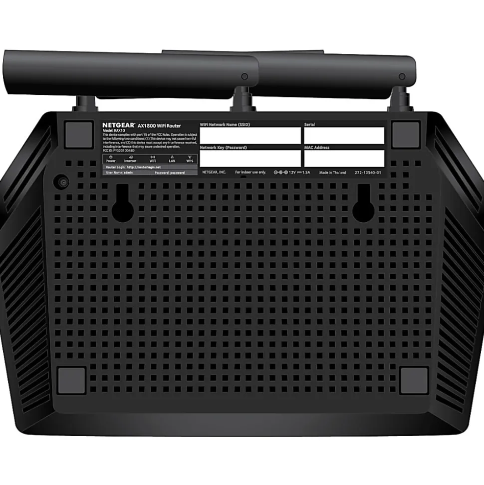NetGear® AX1800 RAX10 Dual-Band WiFi 6 Router