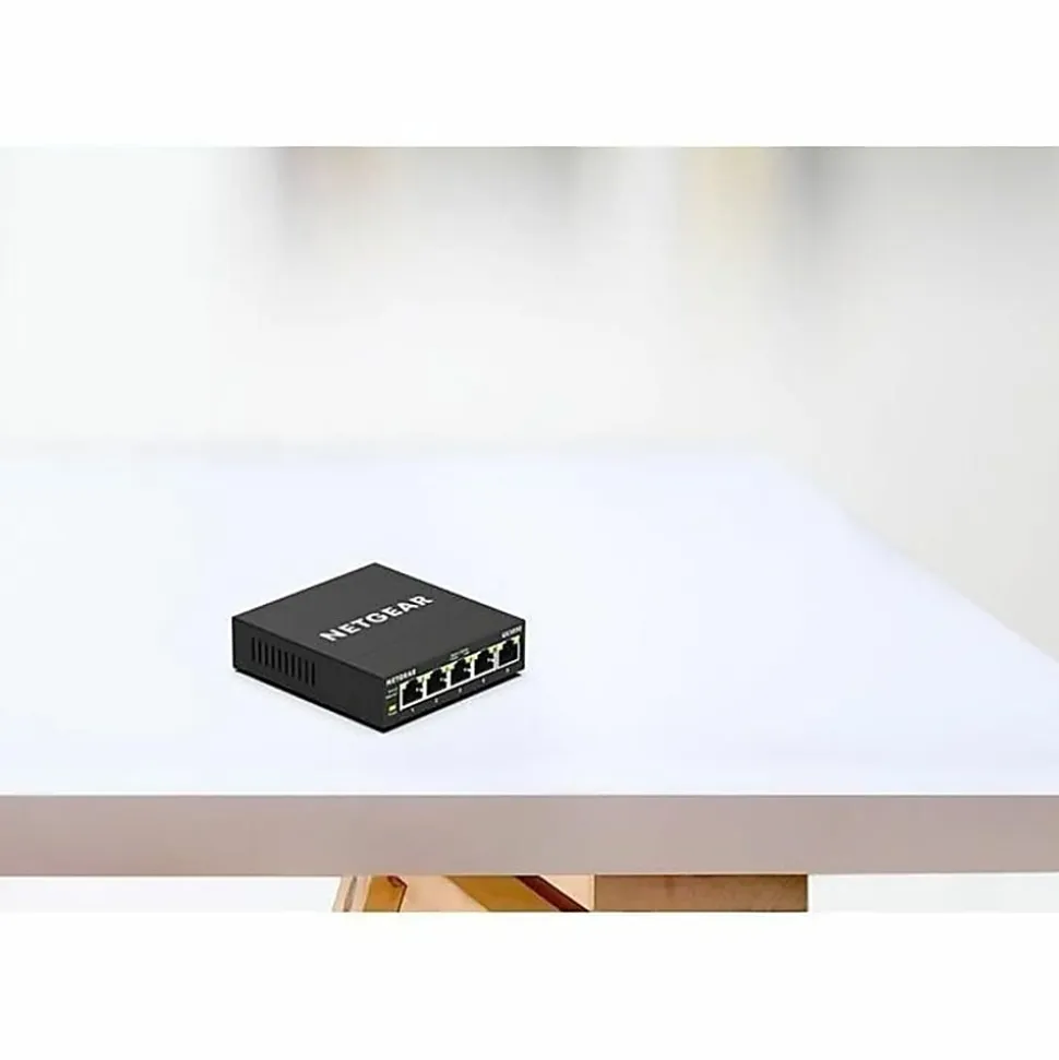 Netgear Business GS305E Ethernet Switch - 5 Ports - Gigabit Ethernet - 1000Base-T - 3 Layer Supported - Twisted Pair - 5 Year Limited Warranty