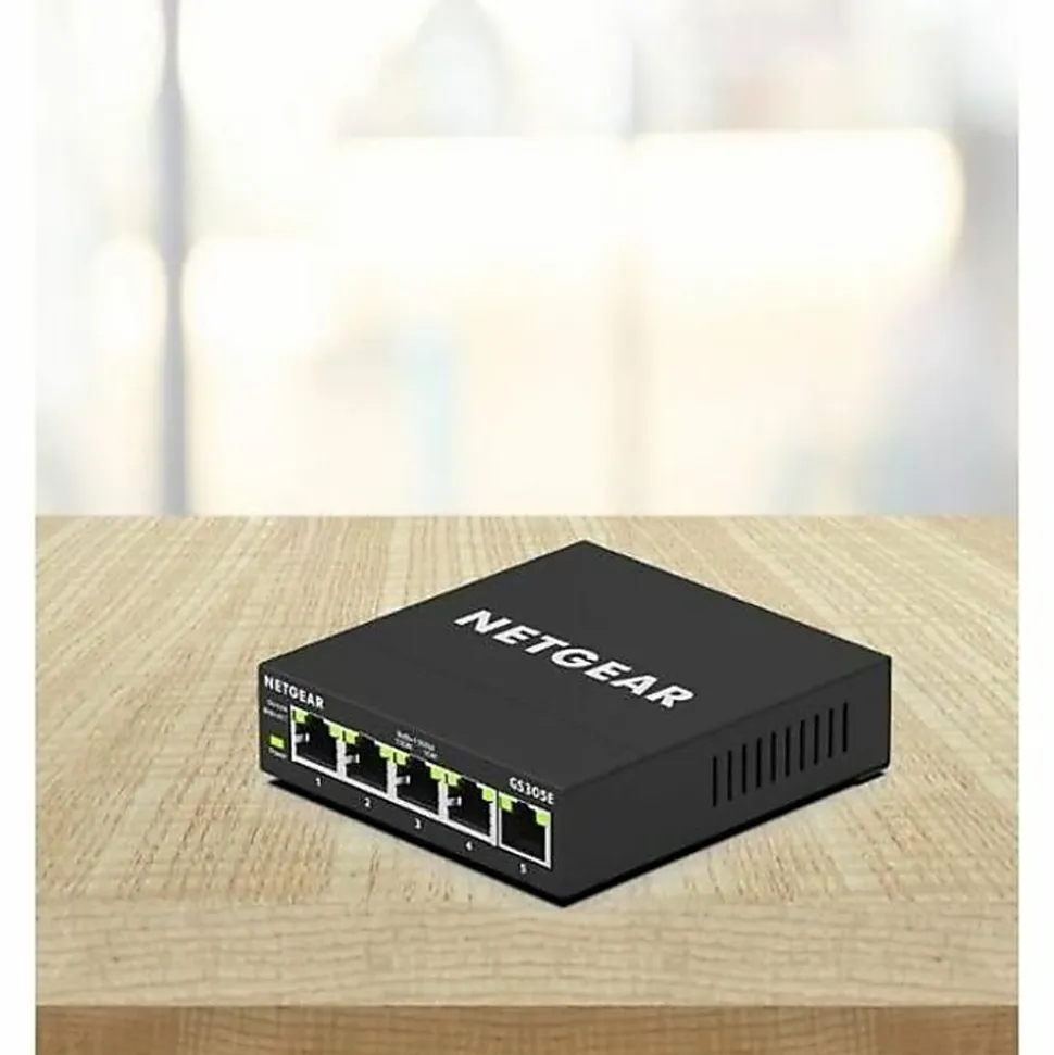 Netgear Business GS305E Ethernet Switch - 5 Ports - Gigabit Ethernet - 1000Base-T - 3 Layer Supported - Twisted Pair - 5 Year Limited Warranty