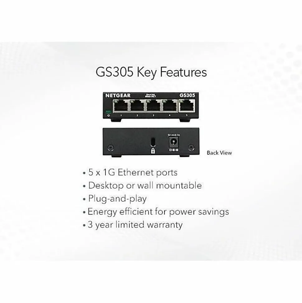 Netgear Business GS305 Ethernet Switch, GS305300PAS