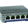 NETGEAR 5 Gigabit Ethernet ProSafe Plus Switch, GS105E
