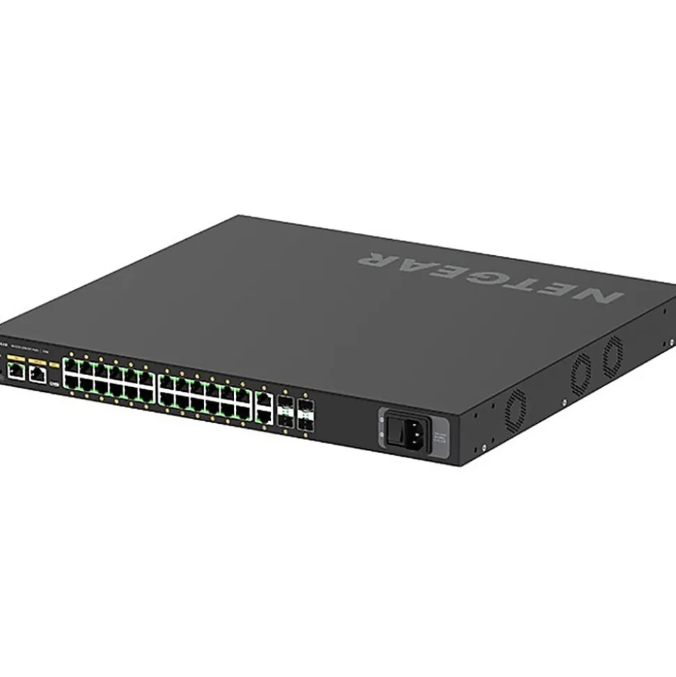 Netgear M4250-26G4F-PoE+ AV Line Managed Switch - 24 Ports - Manageable - 3 Layer Supported - Modular - GSM4230P100NAS