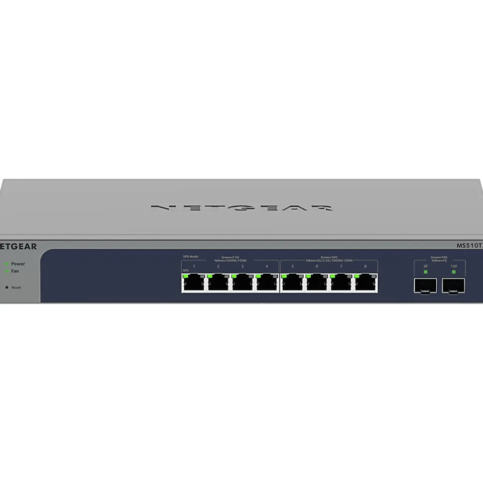 Netgear MS510TXM Ethernet Switch - 8 Ports - Manageable - 3 Layer Supported - Modular - 47 W Power Consumption - MS510TXM100NAS