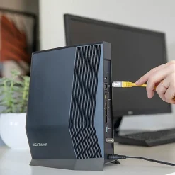 Netgear Nighthawk CAX80 Wi-Fi 6 IEEE 802.11ax Ethernet, Cable Wireless Router - Dual Band - 2.40 GHz ISM Band - CAX80100NAS