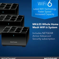 Netgear® Nighthawk MK63S Advanced Whole Home Mesh WiFi 6 System