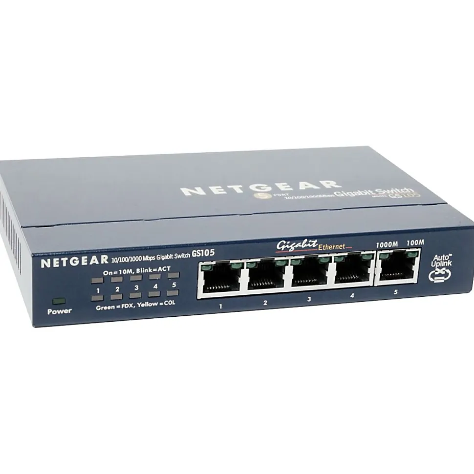 NETGEAR 5-Port Unmanaged Switch, GS105