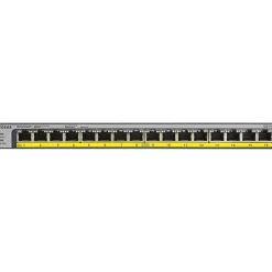 Netgear 16-Port 76W PoE/PoE+ Gigabit Ethernet Unmanaged Switch - 16 Ports - 2 Layer Supported - Twisted Pair - GS116LP100NAS