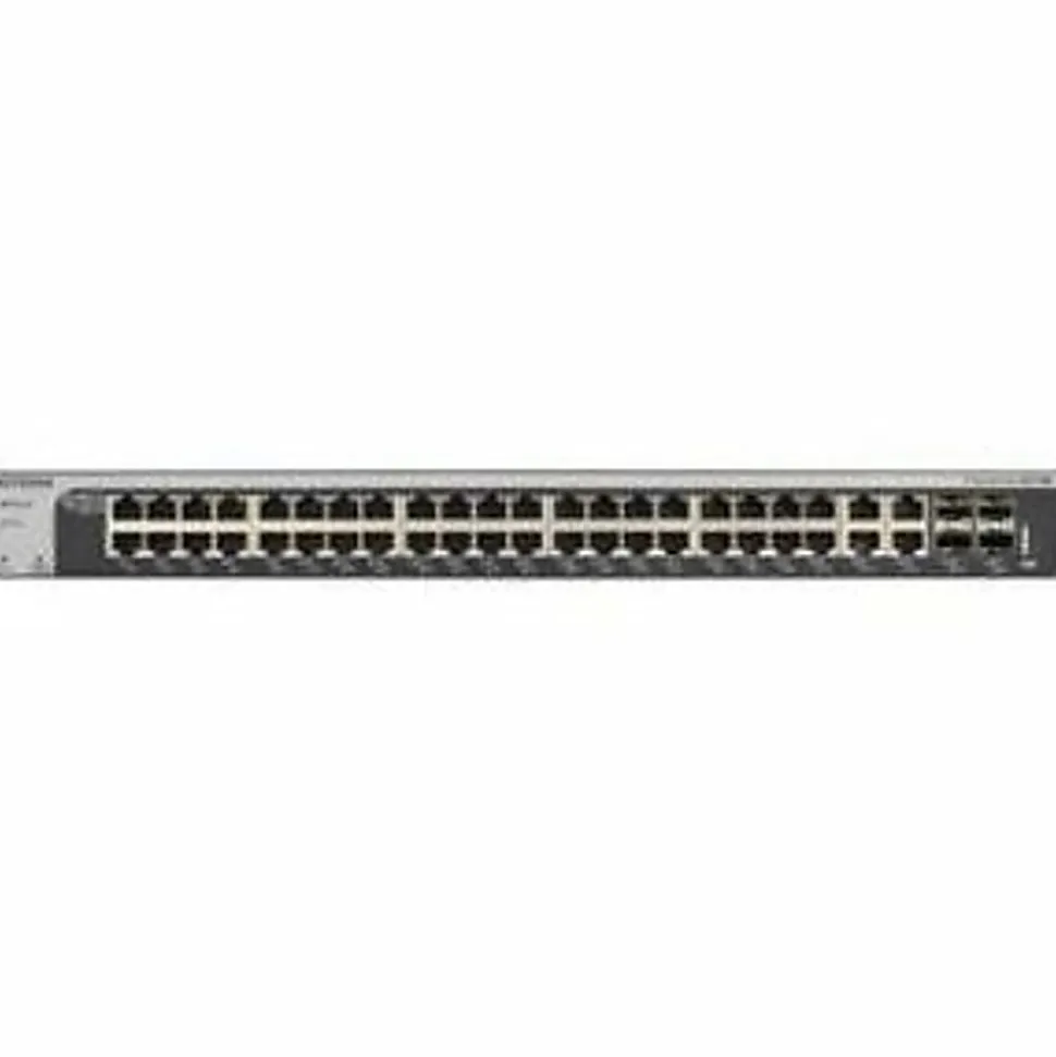 Netgear ProSafe XS748T Layer 3 Switch - 44 Ports - Manageable - 10 Gigabit Ethernet, Gigabit Ethernet - XS748T100NES