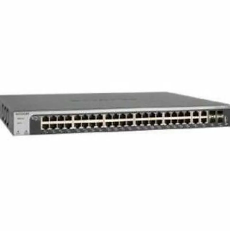 Netgear ProSafe XS748T Layer 3 Switch - 44 Ports - Manageable - 10 Gigabit Ethernet, Gigabit Ethernet - XS748T100NES