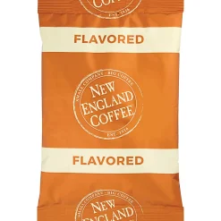 New England Coffee Single-Serve Coffee Packets, Hazelnut Creme, Carton Of 24