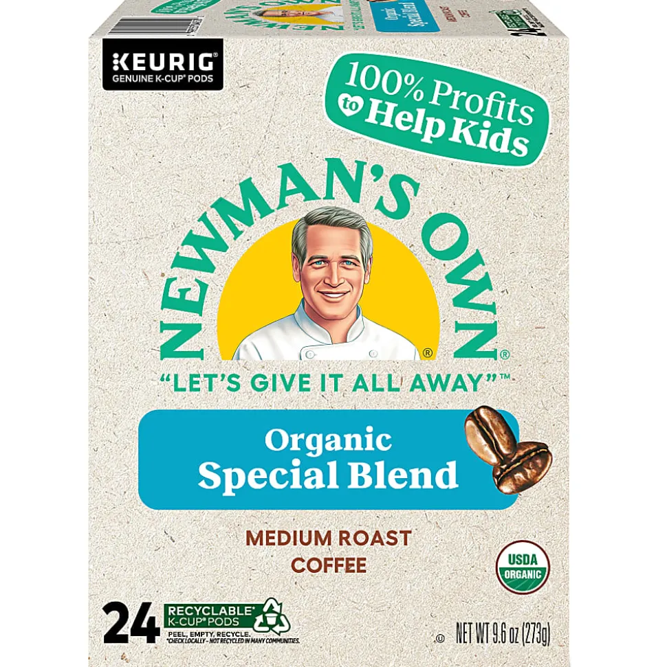 Newman's Own® Organics Single-Serve Coffee K-Cup® Pods, Special Blend, Carton Of 24