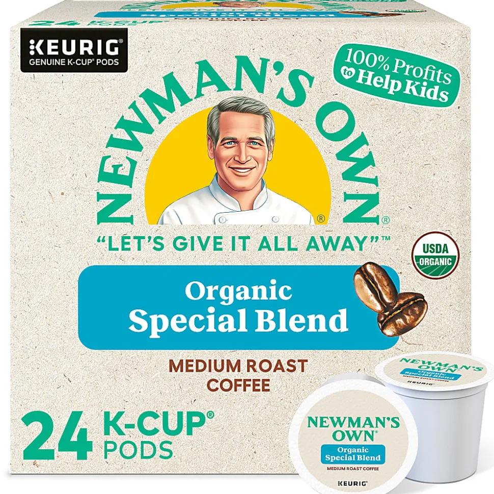 Newman's Own® Organics Single-Serve Coffee K-Cup® Pods, Special Blend, Carton Of 24