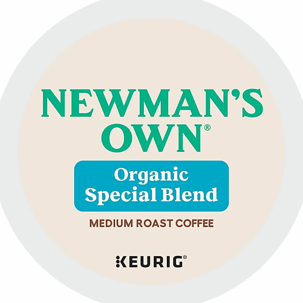 Newman's Own® Organics Single-Serve Coffee K-Cup®, Special Blend, Carton Of 96, 4 x 24 Per Box