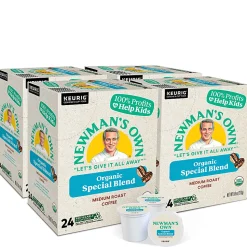 Newman's Own® Organics Single-Serve Coffee K-Cup®, Special Blend, Carton Of 96, 4 x 24 Per Box