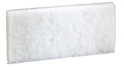 Niagara Light-Duty Utility Scrub Pads, 4-5/8" x 10", White, Box Of 5 Pads