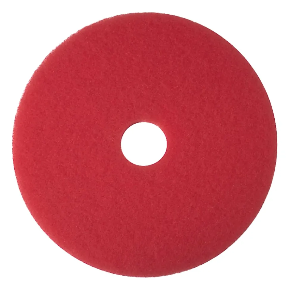Niagara™ 5100N Buffing Floor Pads, 13" Diameter, Red, Case Of 5