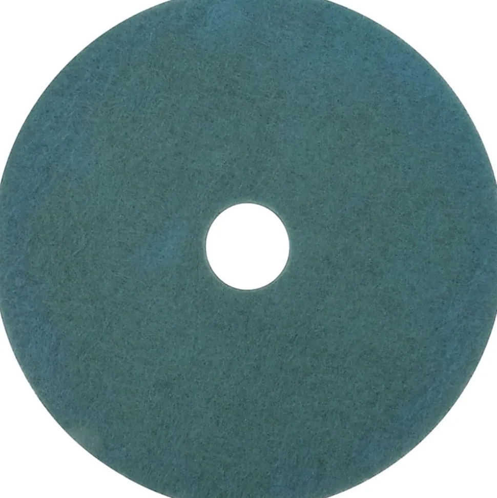 Niagara 3100N Burnishing Pads, 24", Aqua, Pack Of 5 Pads
