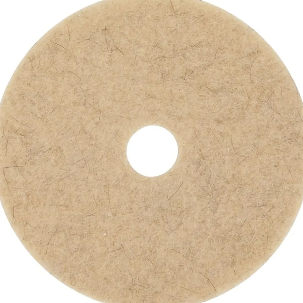 Niagara™ 3500N Natural Hog's Hair Floor Pads, 24", Tan, Pack Of 5 Pads