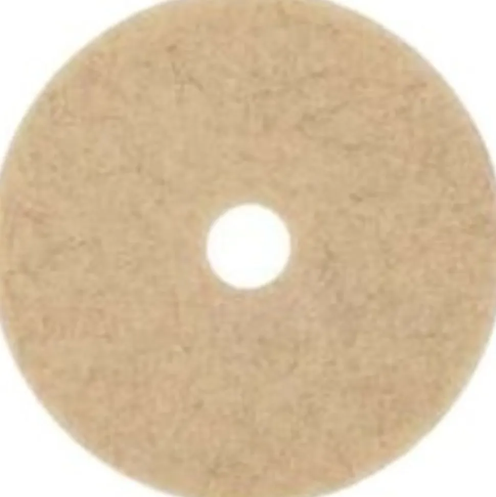 Niagara™ 3500N Natural Hog's Hair Floor Pads, 20", Tan, Case Of 5 Pads