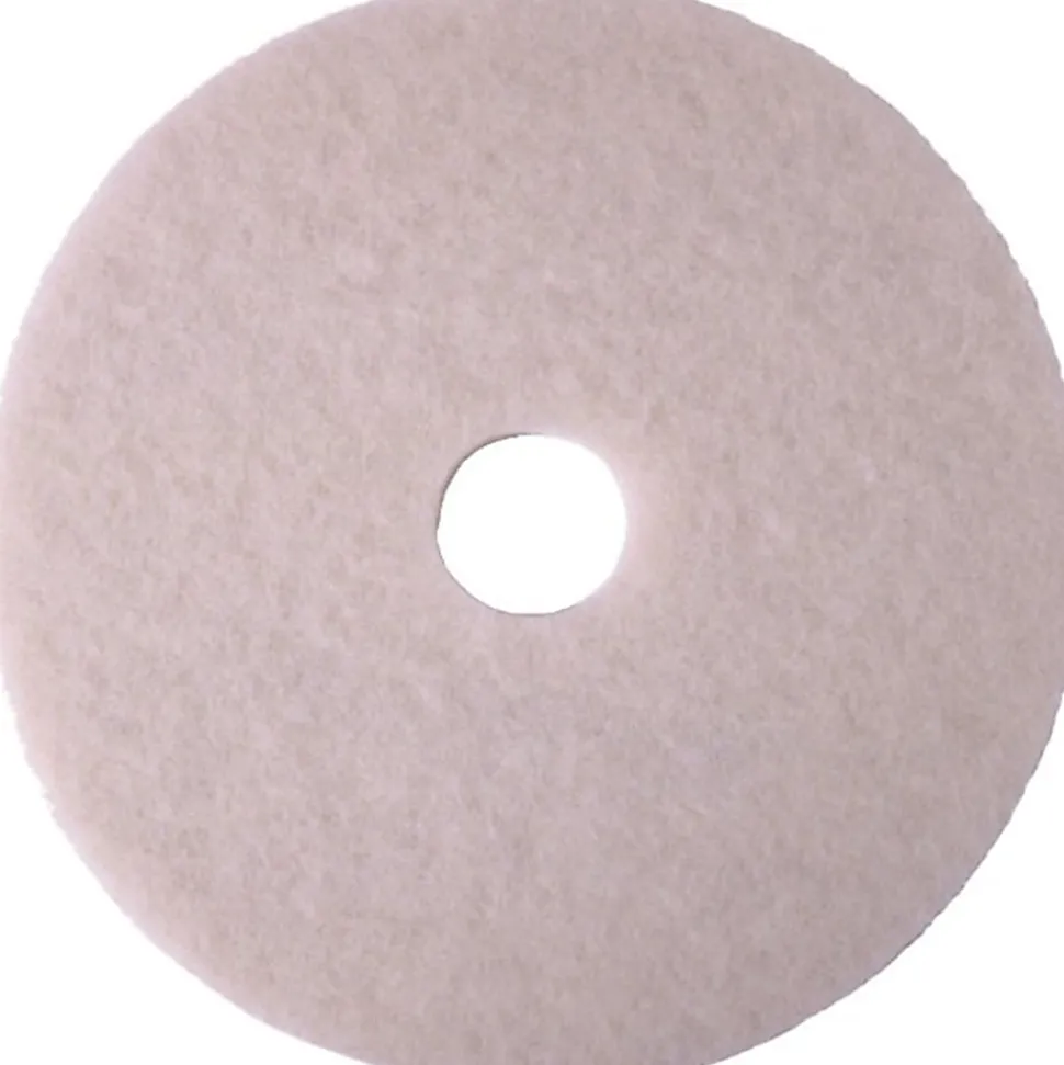 Niagara™ 4100N Polishing Pads, 17", White, Case Of 5