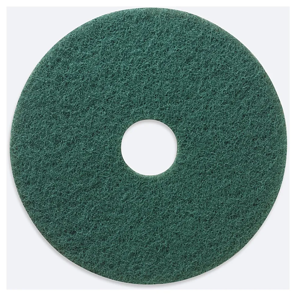 Niagara 5400N Scrubbing Pads, 15", Green, Pack Of 5 Pads