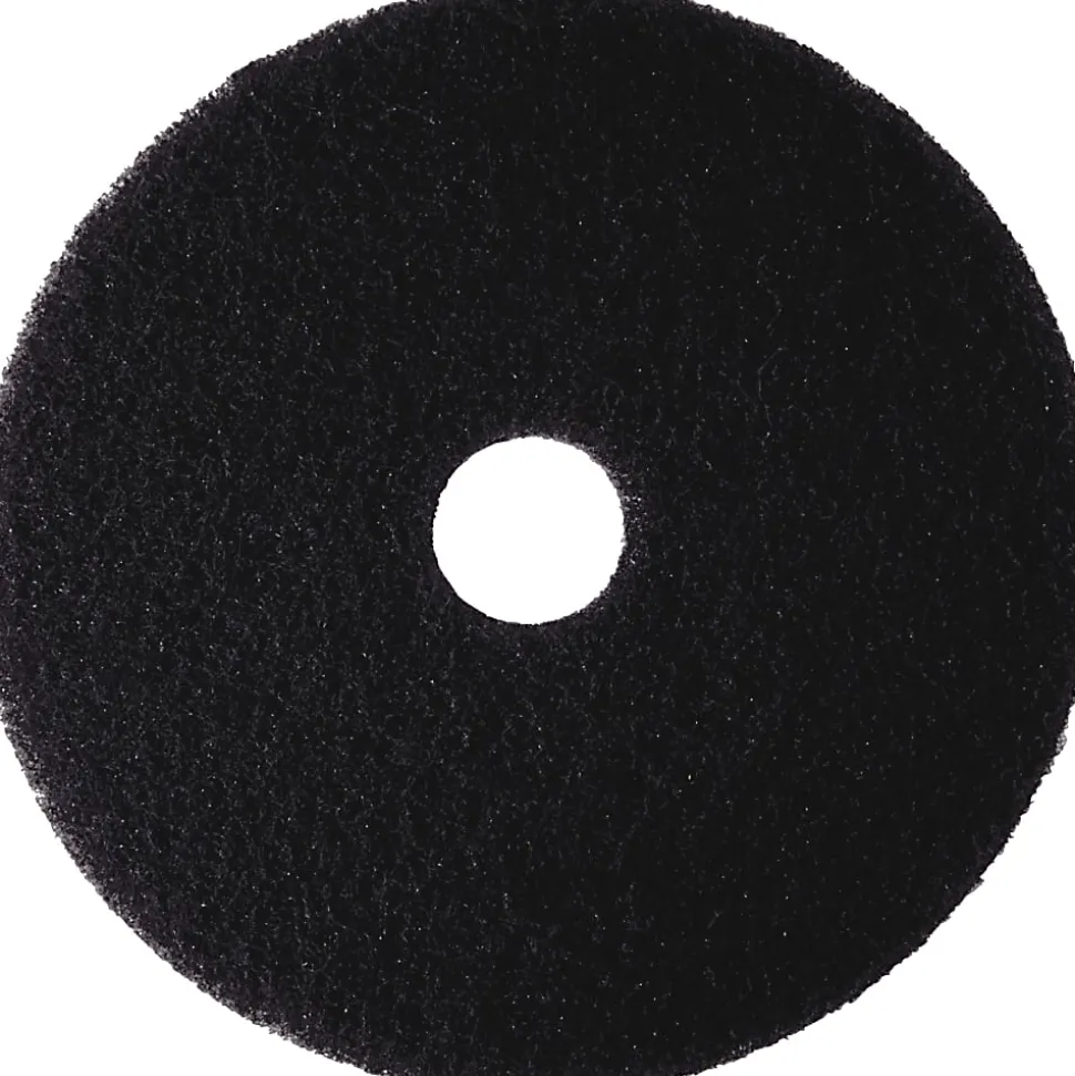 Niagara™ 7200N Stripping Floor Pads, 12", Black, Pack Of 5