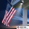 Night Owl 8-Channel 4K Bluetooth® NVR With 2TB Hard Drive And 6 Wired IP 4K Spotlight Cameras, Black/White