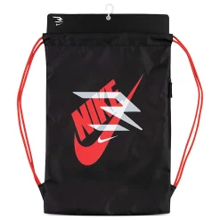 Nike 3Brand Ran Core Gym Sack, Black/Action Red