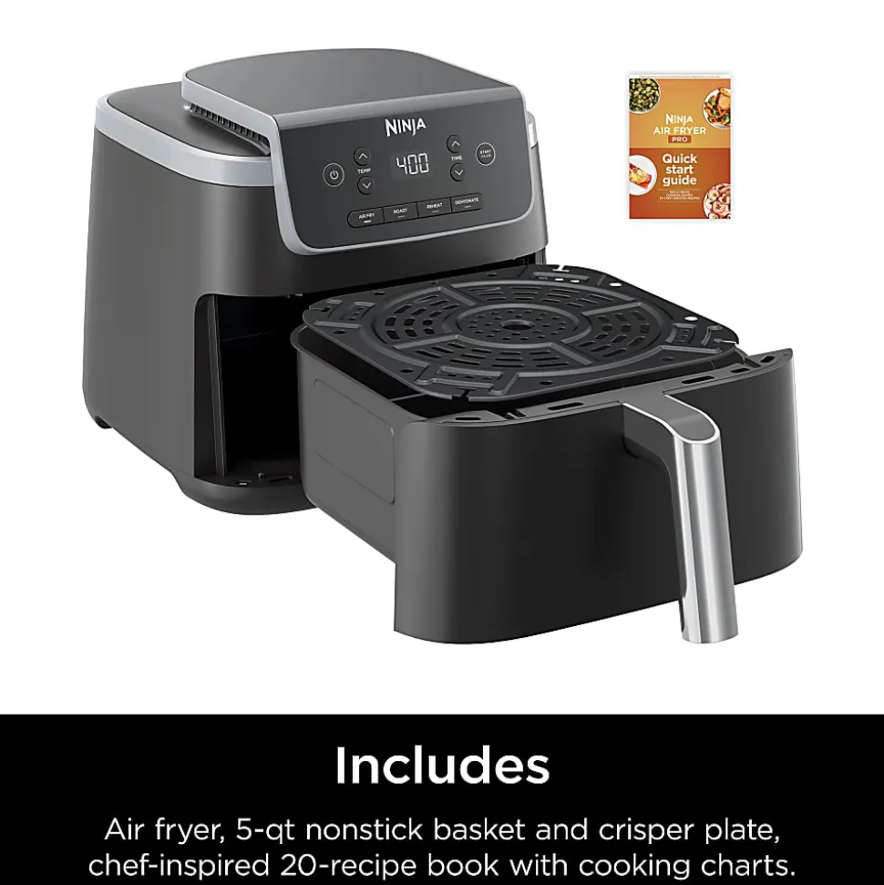 Ninja Air Fryer Pro, 12-3/16”H x 12-1/2”W x 16-3/16”D, Black, Total Qty 1