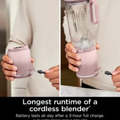 Ninja Blast Max Portable Blender, 22 Oz, Dusty Pink, Total Qty 1