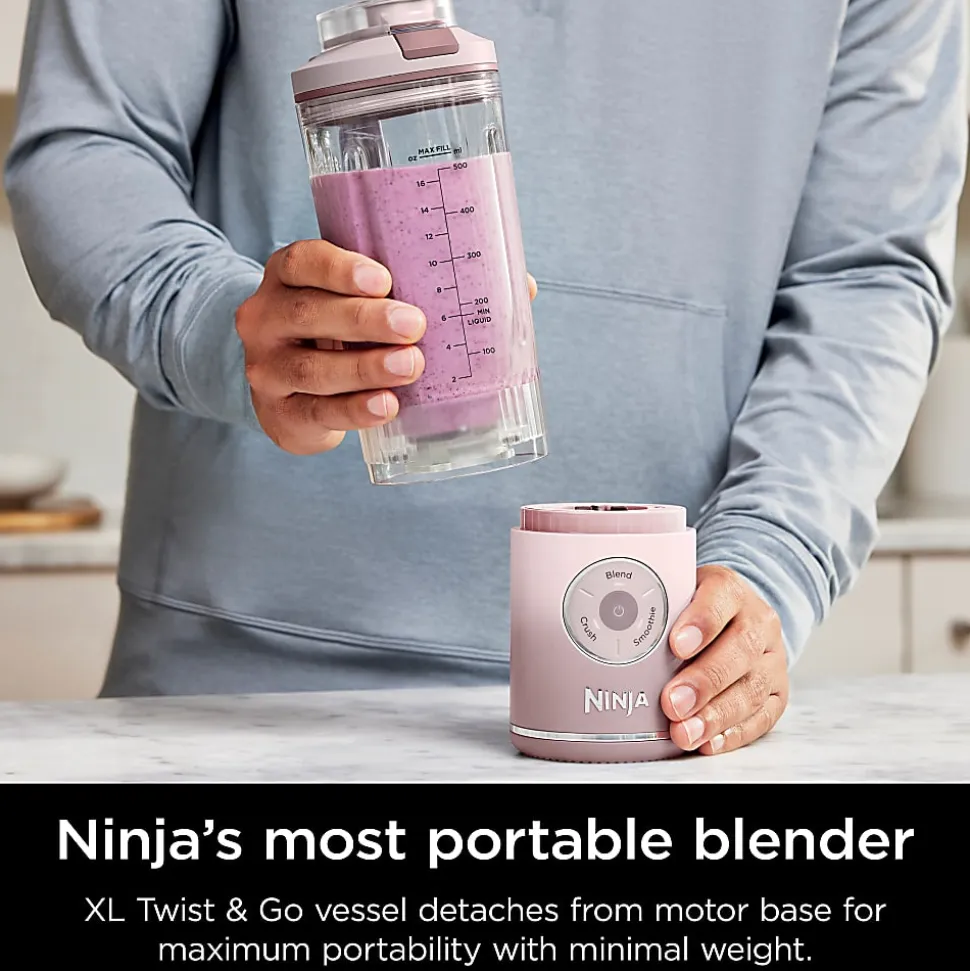 Ninja Blast Max Portable Blender, 22 Oz, Dusty Pink, Total Qty 1