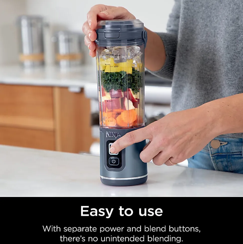 Ninja Blast Portable Blender, 18 Oz, Denim Blue, Total Qty 1