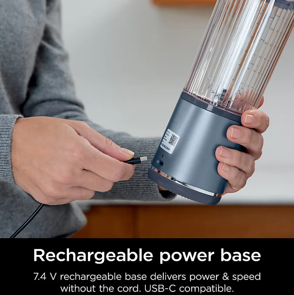 Ninja Blast Portable Blender, 18 Oz, Denim Blue, Total Qty 1