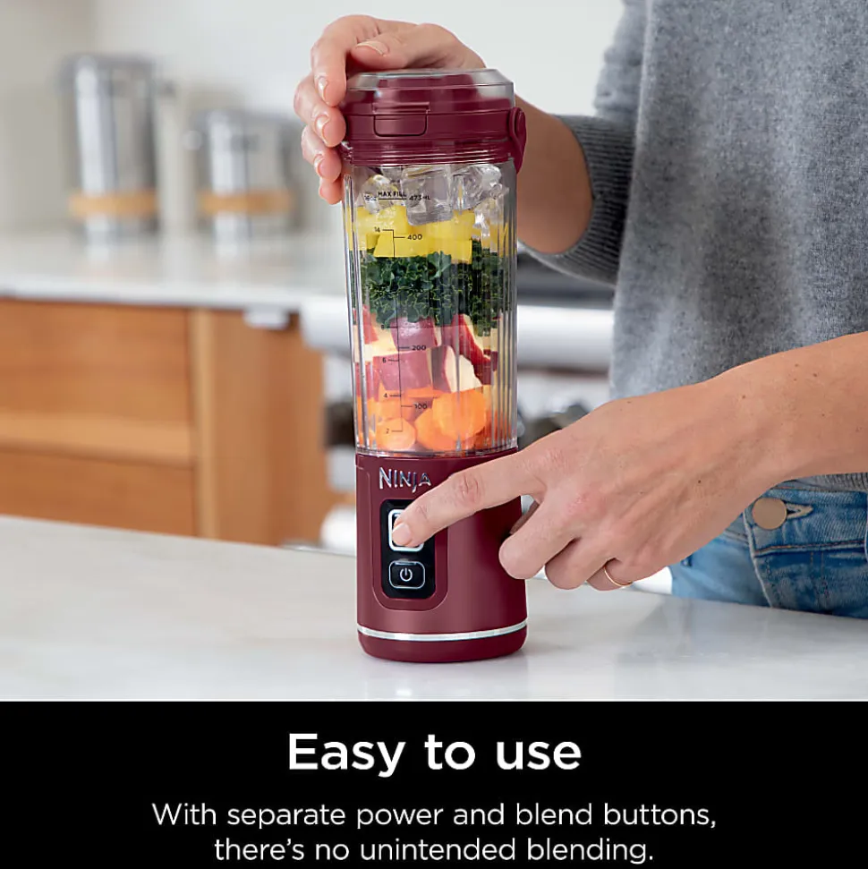 Ninja Blast Portable Blender, 18 Oz, Cranberry Red, Total Qty 1