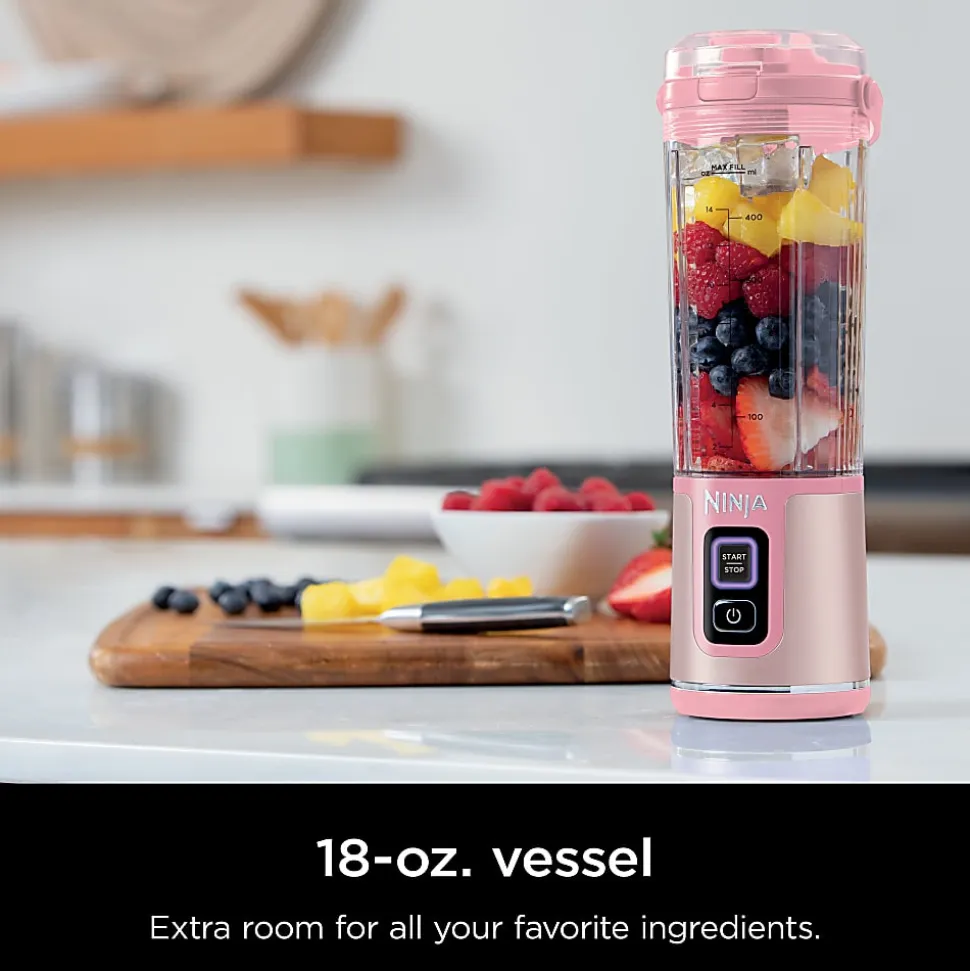 Ninja Blast Portable Blender, 18 Oz, Metallic Pink, Total Qty 1
