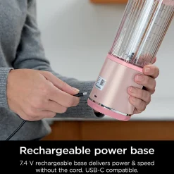 Ninja Blast Portable Blender, 18 Oz, Metallic Pink, Total Qty 1