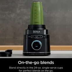 Ninja Detect Duo 10-Speed Single-Serve Power Blender Pro, 72 Oz, Black, Total Qty 1