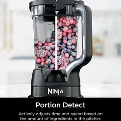 Ninja Detect Kitchen System Power Blender + Processor Pro With BlendSense Technology, Black, Total Qty 1