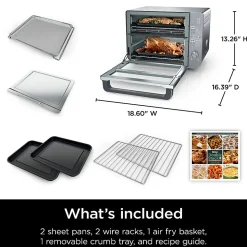 Ninja Double Stack XL Countertop Oven & Air Fryer, Silver, Total Qty 1