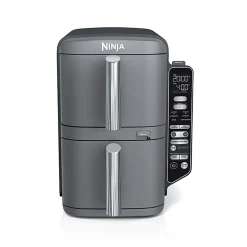Ninja DoubleStack XL Smart 2-Basket Air Fryer, 15-3/16”H x 19-1/4”W x 11-1/4”D, Deep Gray, Total Qty 1