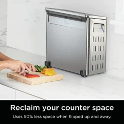 Ninja Flip Toaster Oven And Air Fryer, 0.55 Cu. Ft., Silver, Total Qty 1